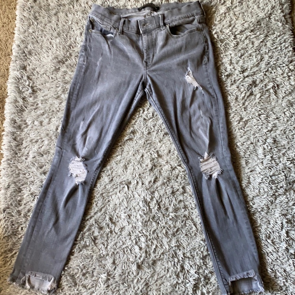 Grey Distressed Jeans